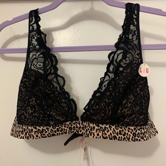 SOLD Victoria’s Secret leopard and black lace - Picture 1 of 5
